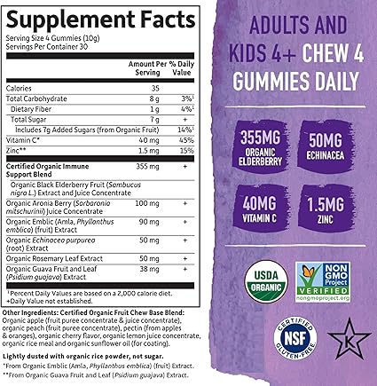 Organics Elderberry Gummies by Garden of Life