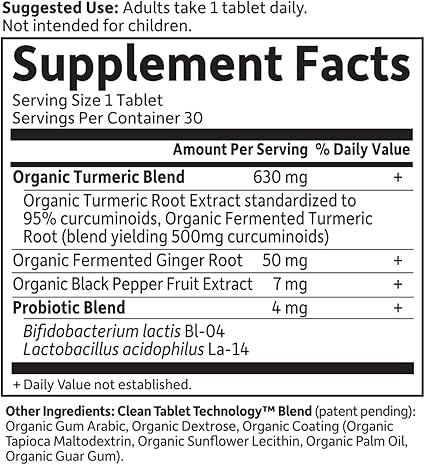 Turmeric Max Strength Tablets by Garden of Life