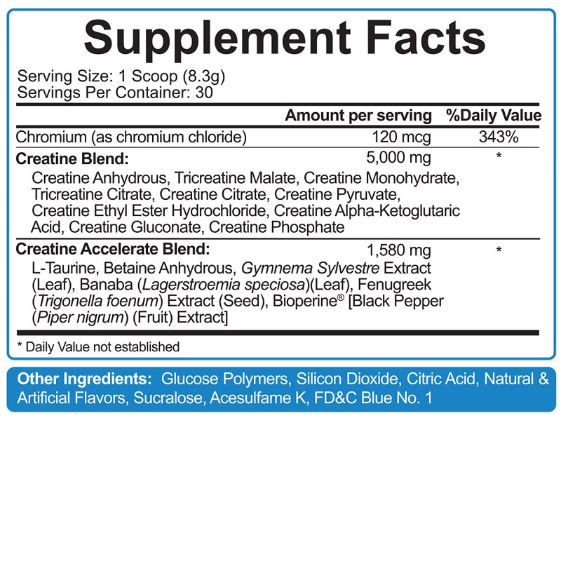 Crea-TEN Blue Raspberry by 5% Nutrition