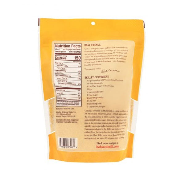 Cornmeal Coarse Grind 24oz by Bob's Red Mill