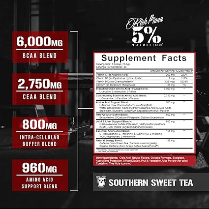 All Day You May Caffeinated Southern Sweet Tea by 5% Nutrition