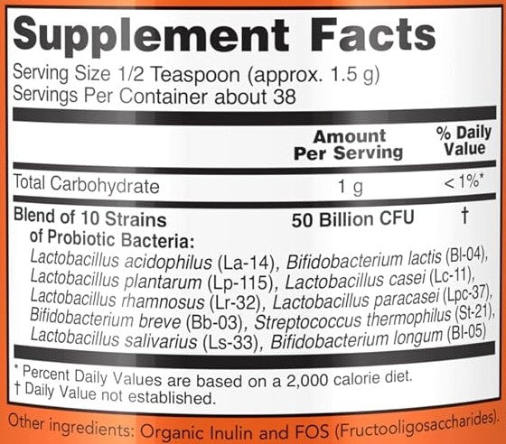 Probiotic-10 50 Billion Powder 2oz by Now