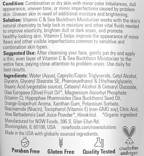 Vitamin C & Sea Buckthorn Lotion 2oz by Now