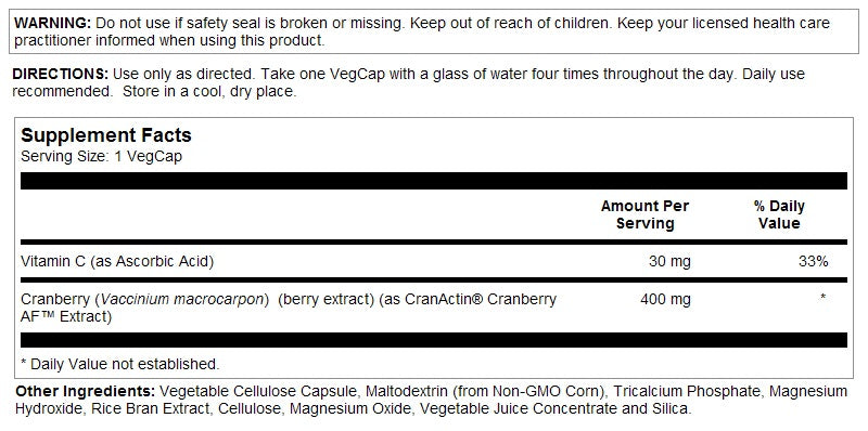 CranActin 120VegCaps by Solaray