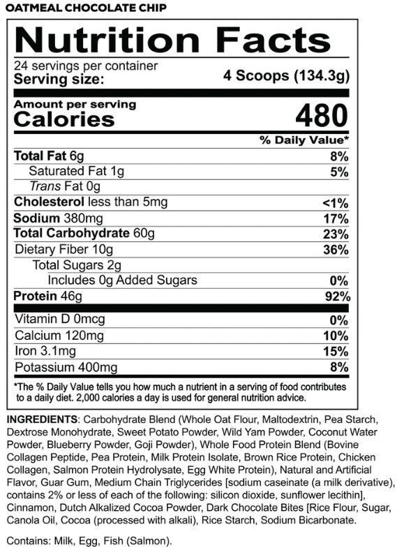 MRE Oatmeal Chocolate Chip by Redcon1