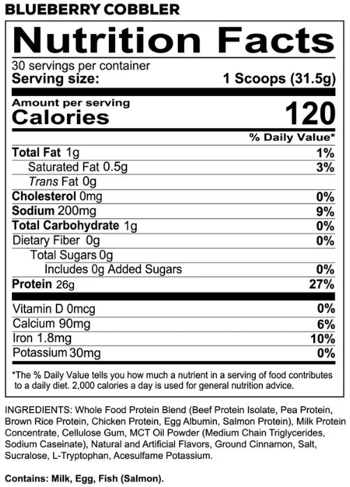 MRE Lite Blueberry Cobbler by Redcon1