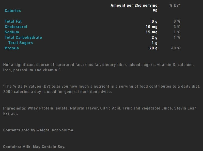 Isopure Infusions Mixed Berry by Nature's Best