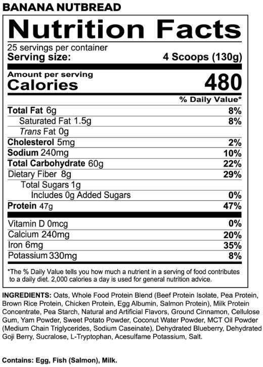MRE Banana Nut Bread by Redcon1