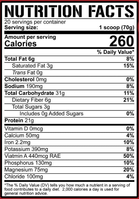 Real Carbs + Protein Blueberry Cobbler by 5% Nutrition