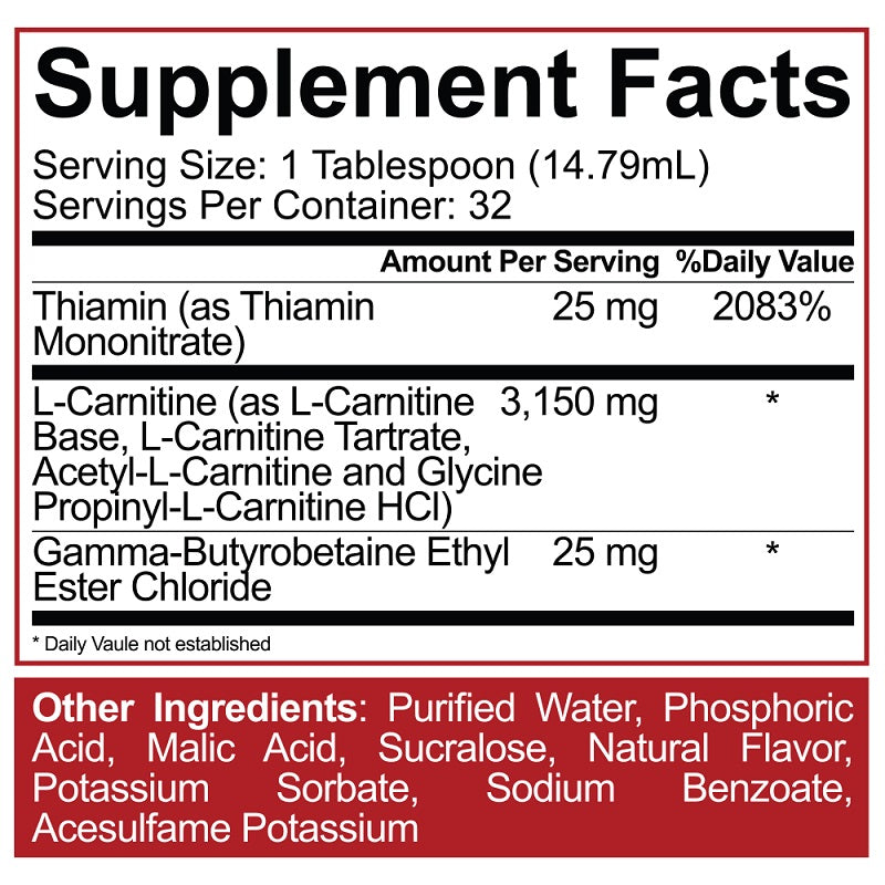 L-Carnitine 3150 Outrageous Orange by 5% Nutrition