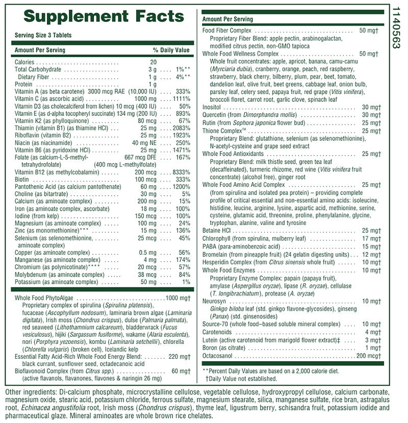 Ultra Source of Life 180tabs by NaturesPlus