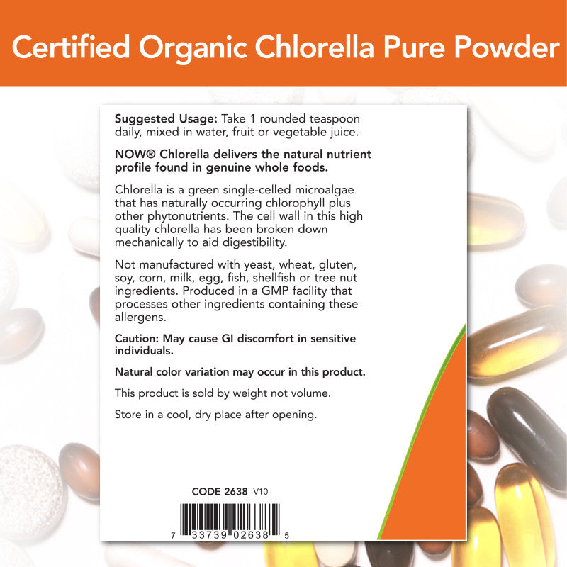 Chlorella Pure Powder 1lb by Now