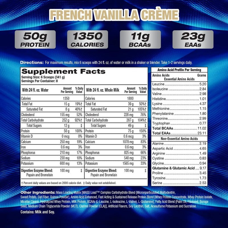 Up Your Mass XXXL 1350 Vanilla 6lb by MHP