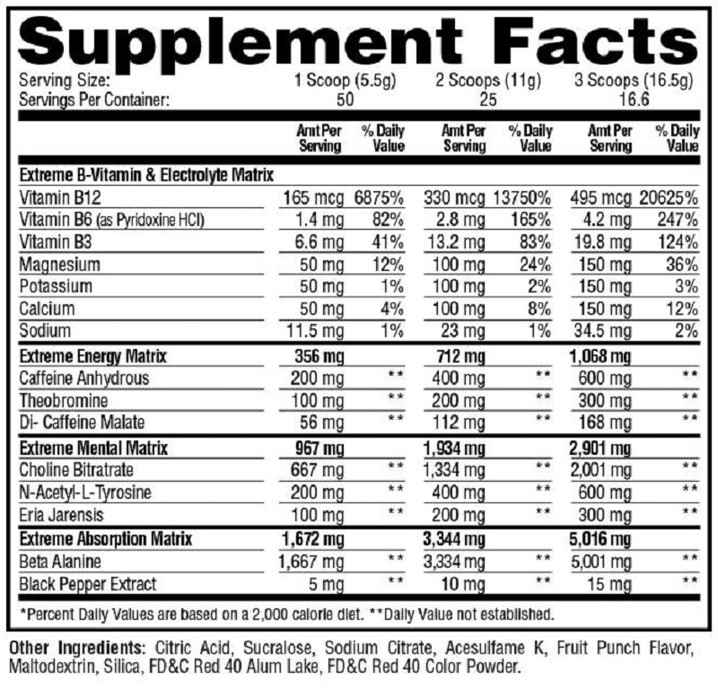 E.S.P. Extreme Fruit Punch by Metabolic Nutrition