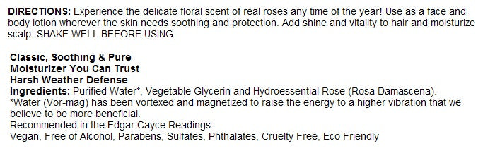 Rosewater & Glycerin Spray 2oz by Heritage Store