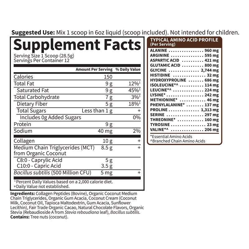 Collagen Creamer Chocolate by Garden of Life