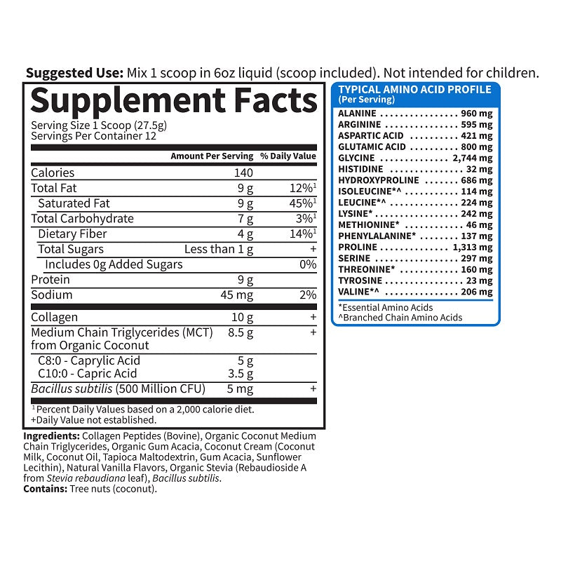 Collagen Creamer Vanilla by Garden of Life