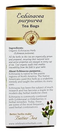 Echinacea Purpurea Tea Bags by Celebration Herbals