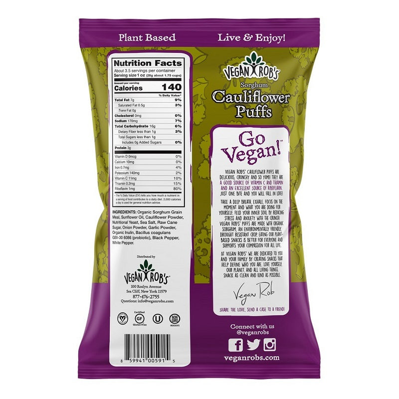 Cauliflower Puffs by Vegan Rob's