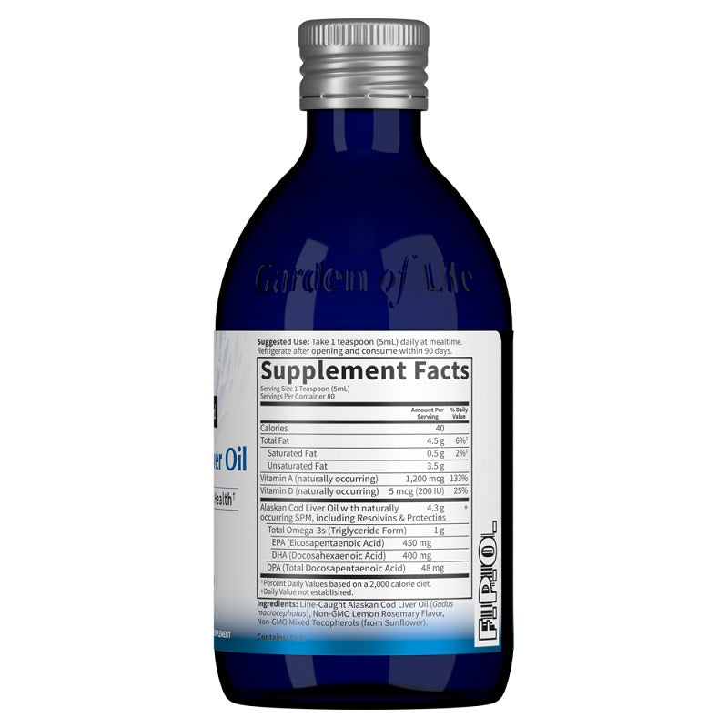 Dr. Formulated Cod Liver Oil 400mL by Garden of Life