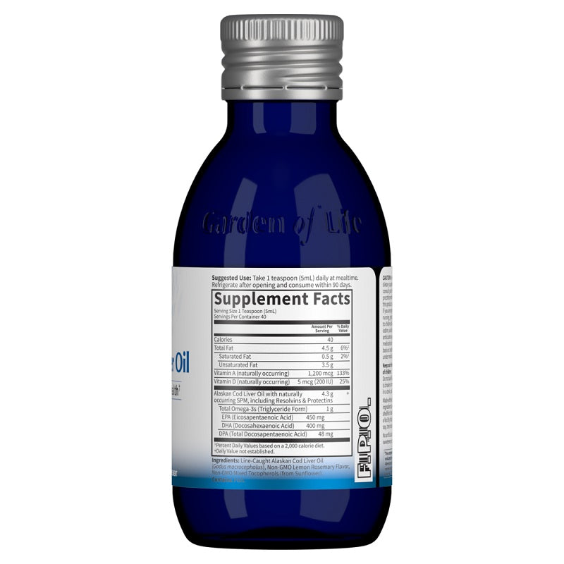 Dr. Formulated Cod Liver Oil 200mL by Garden of Life