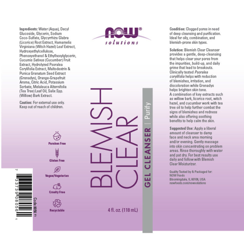 Blemish Clear Gel Cleanser by Now
