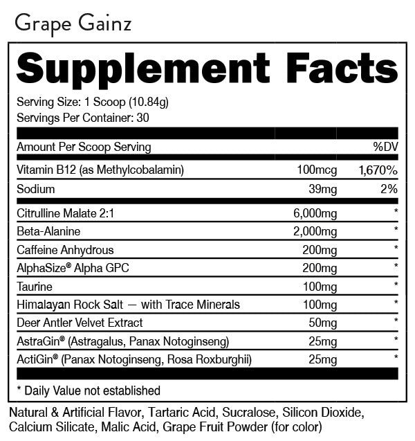 Bucked Up Grape Gainz by DAS Labs