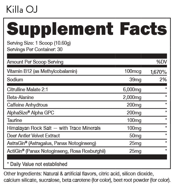 Bucked Up Killa OJ by DAS Labs