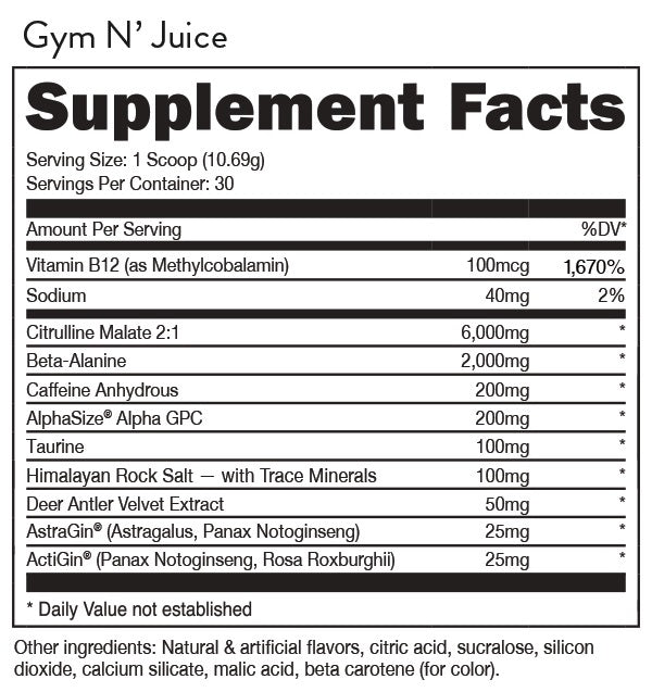 Bucked Up Gym N Juice by DAS Labs