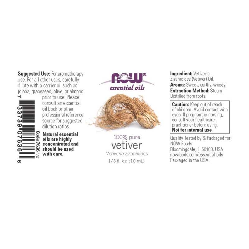Vetiver Oil 0.33oz by Now