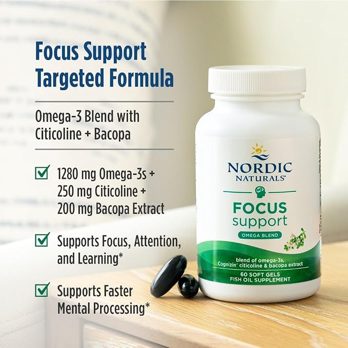 Omega Focus 60 Softgels by Nordic Naturals