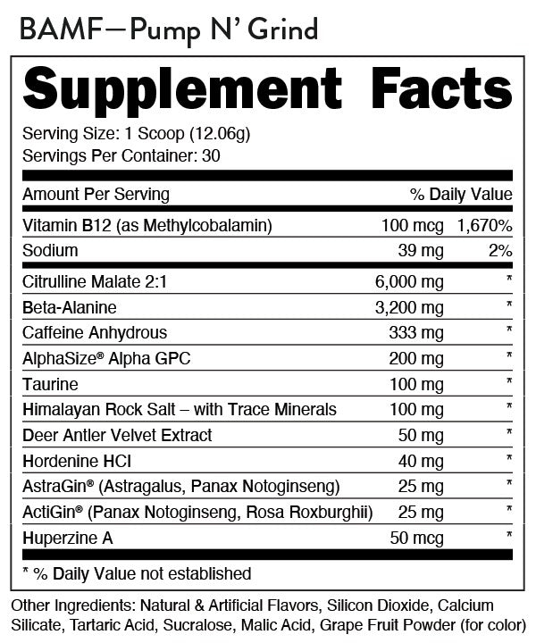 BAMF Pump N Grind by DAS Labs