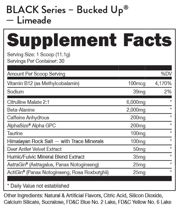 Bucked Up Black Limeade by DAS Labs
