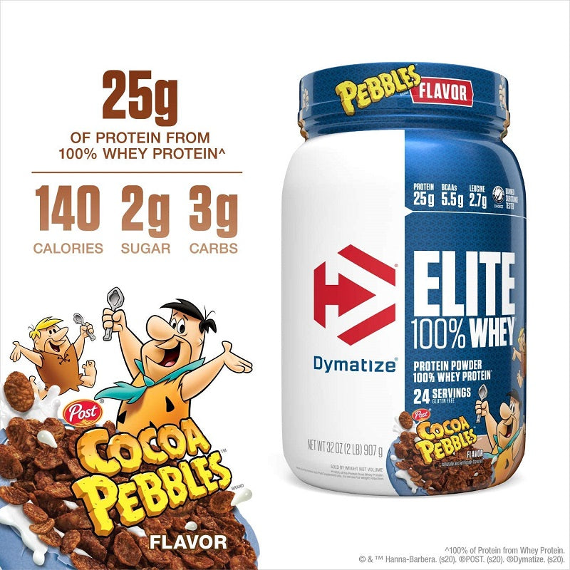 Elite 100% Whey Cocoa Pebbles 2lb by Dymatize
