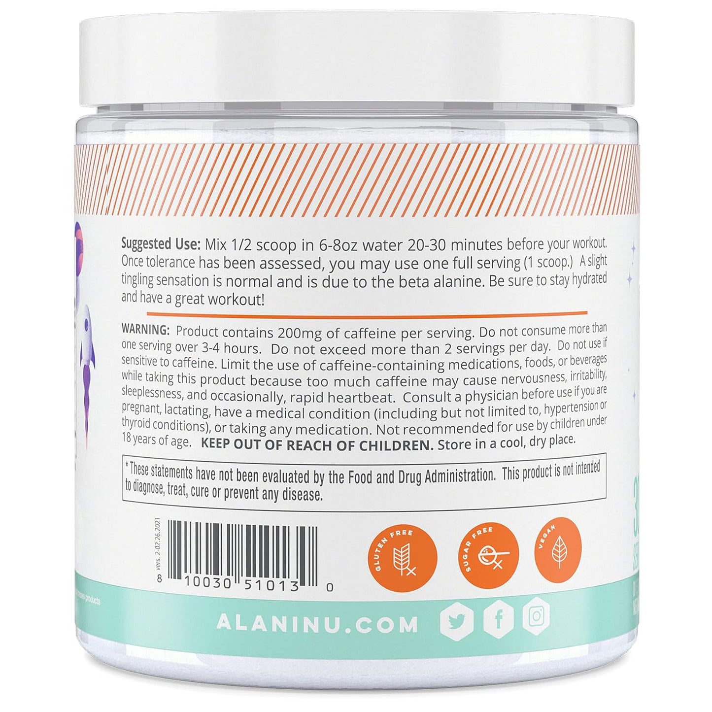 Pre-Workout Galaxy Lemonade by Alani Nu