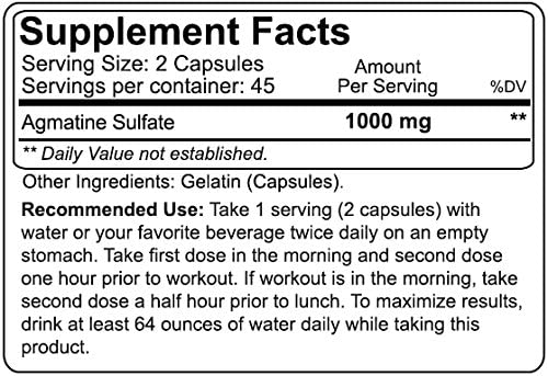 Agmatine 1000mg 90 Capsules