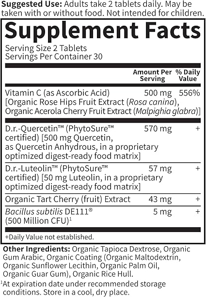 Quercetin Drop Uric Acid Tablets by Garden of Life