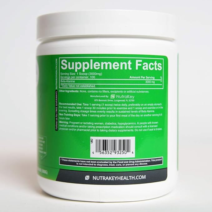 Nutrakey Beta Alanine 120 Capsules