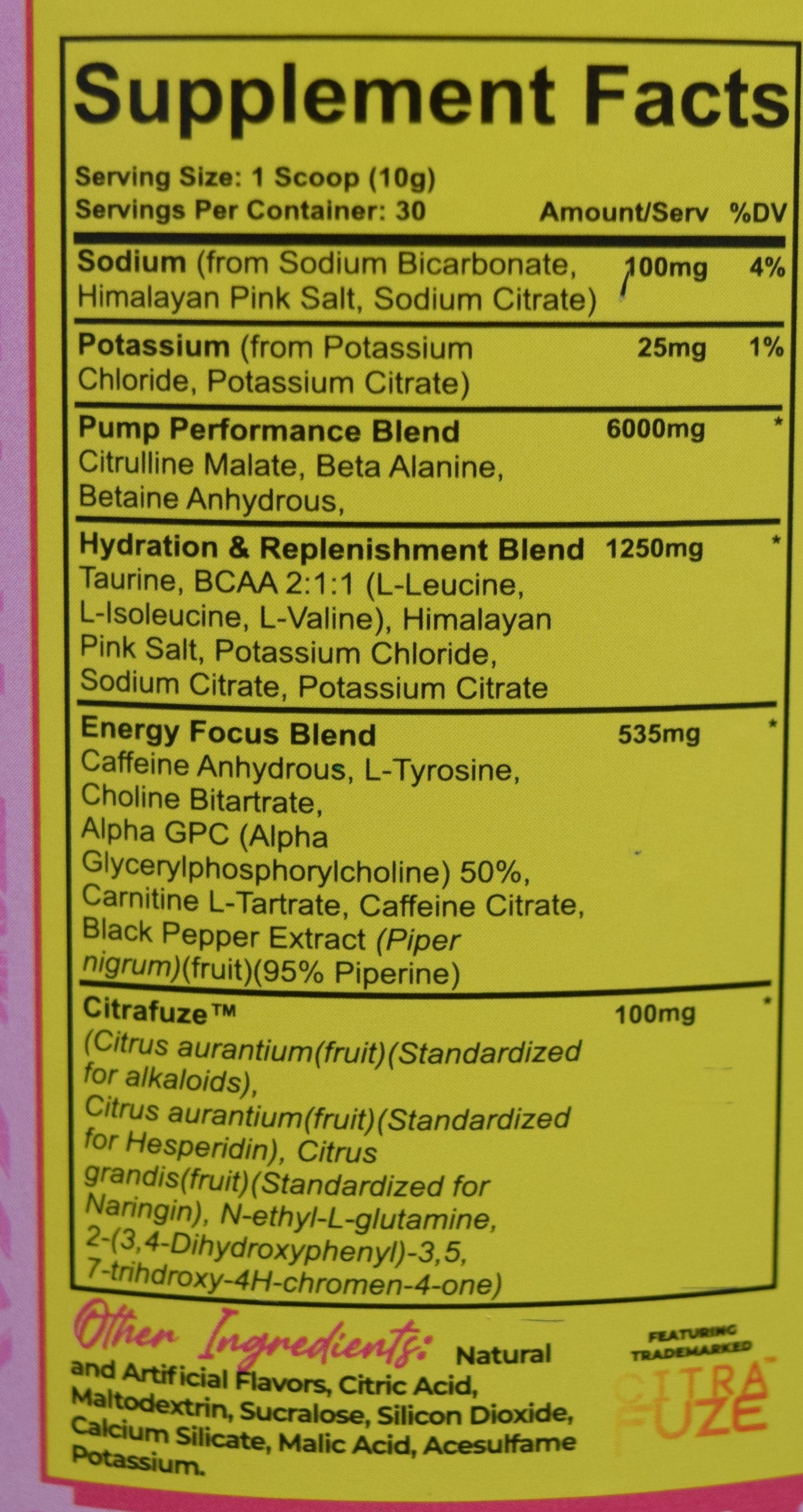 Raze Preworkout Strawberry Lemonade 30 svg