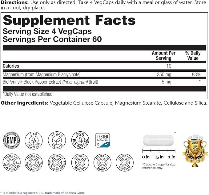 Magnesium Glycinate Capsules by Solaray