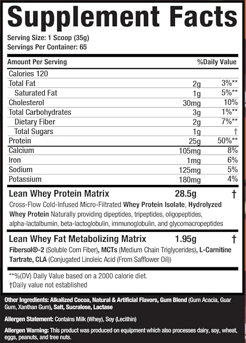 Lean Whey Protein 5lb Chocolate Peanut Butter by Muscle Sport