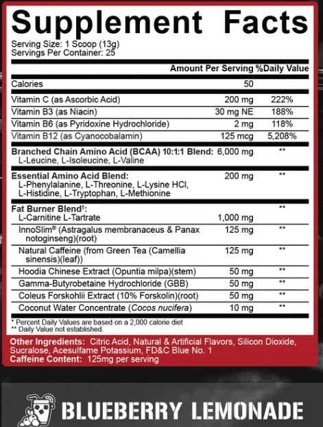 All Day You Shred Blueberry Lemonade by 5% Nutrition