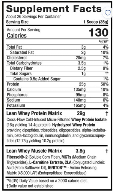 Lean Whey Protein Root Beer Float by Muscle Sport