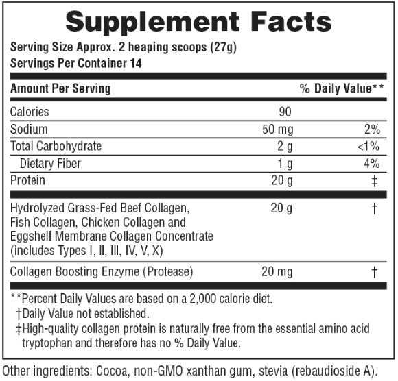 Collagen Peptides Chocolate Powder by Nature's Plus