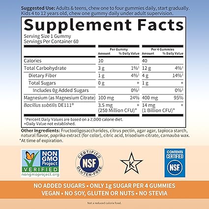 Magnesium Gummy Peach by Garden of Life