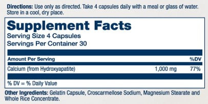 Calcium Hydroxyapatite Capsules by Solaray