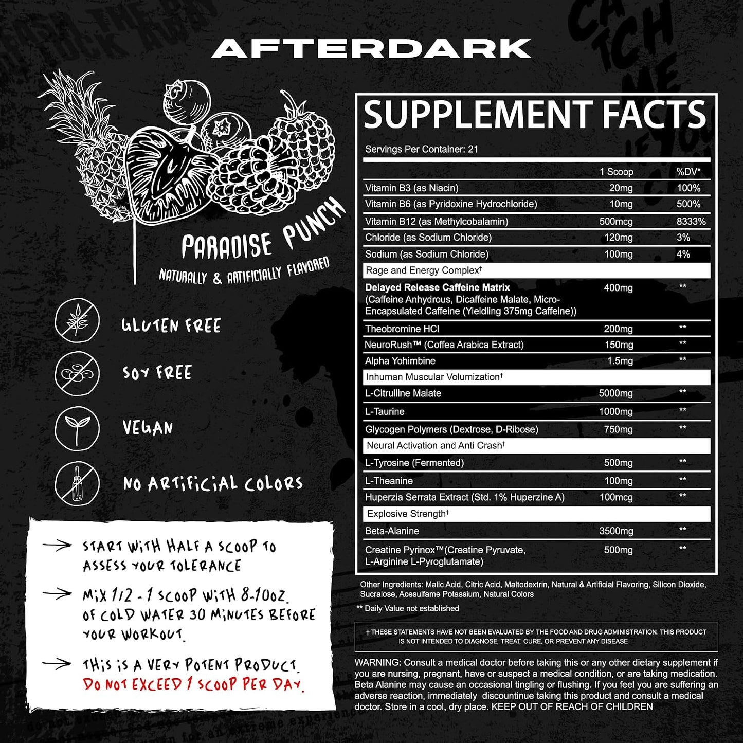 InHuman Preworkout Paradise Punch by Afterdark