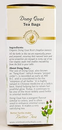 Dong Quai Tea Bags by Celebration Herbals