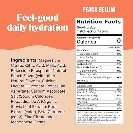 Electrolyte Powder Peach Bellini by Ultima