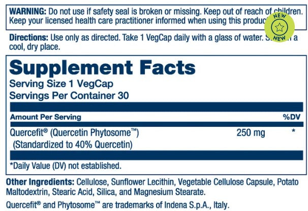 Quercetin Phytosome Capsules by Solaray